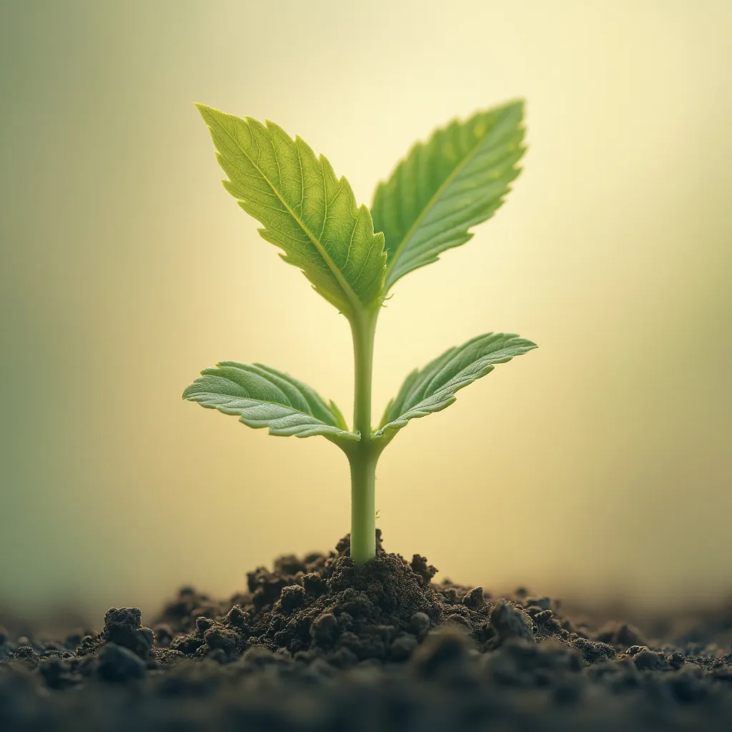 Plante en croissance symbolisant le développement